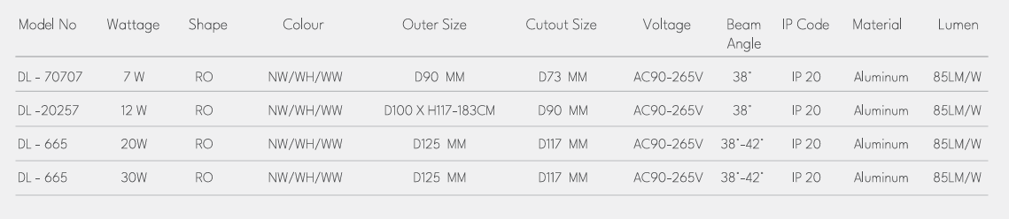 Divine Lights LED Zoom COB Light